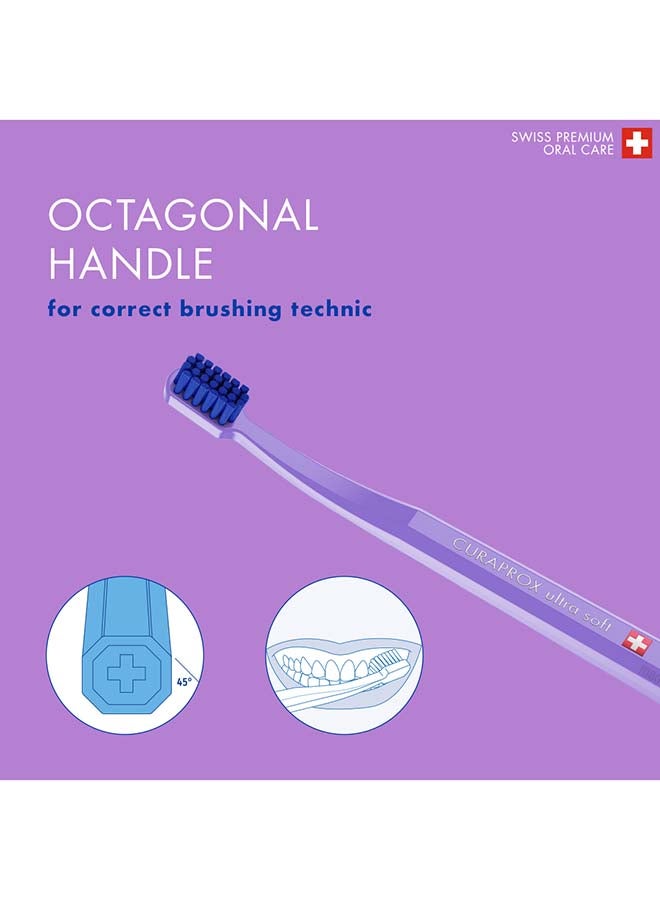 CURAPROX Cs Smart Toothbrush With 7,600 Filaments I Ultra-Soft Manual Brush Promotes Healthier Gums And Teeth I Small Brush Head For Precise Cleaning I Single Pack - Assorted - Image 5